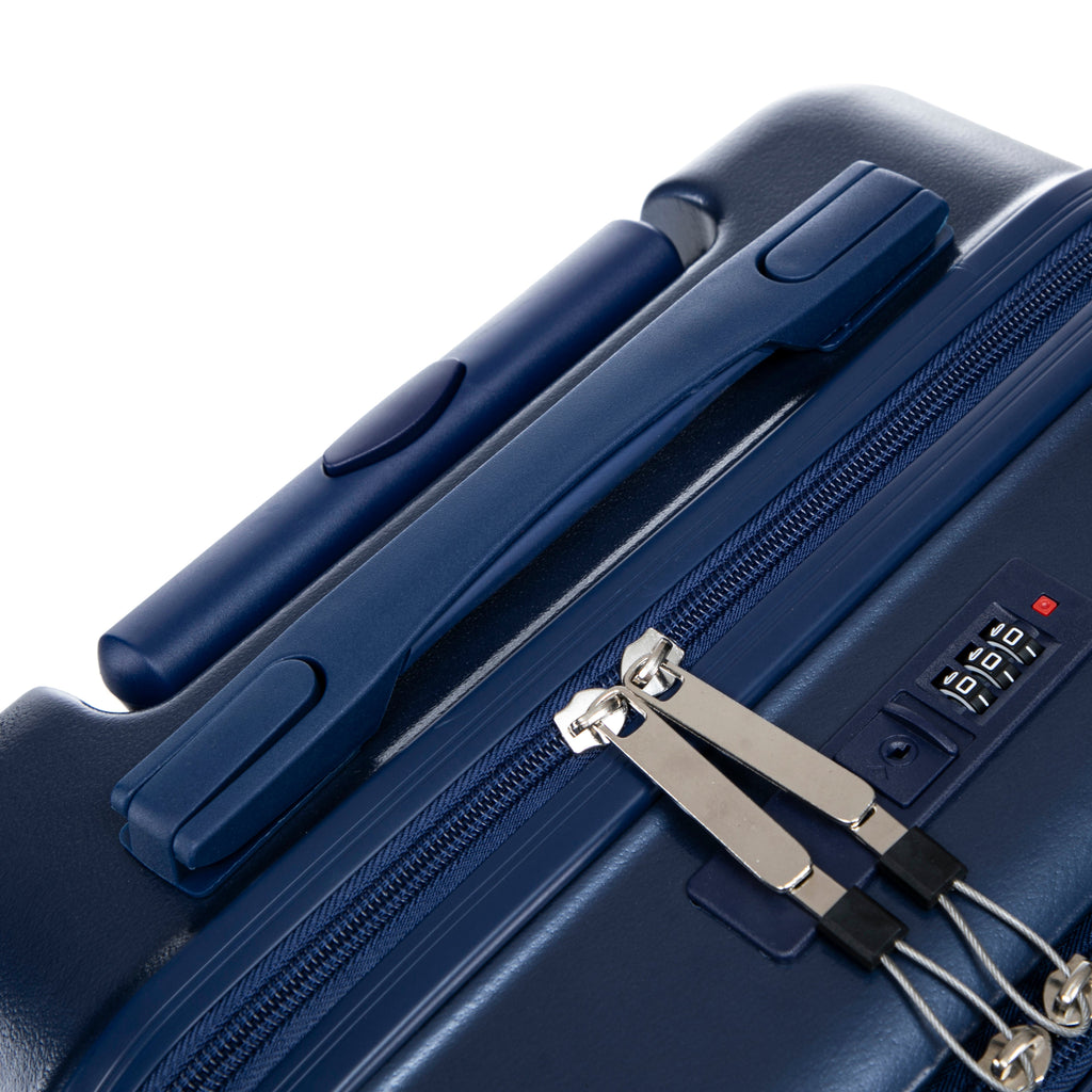 2 Piece Navy ABS Spinner Wheel Luggage Set
