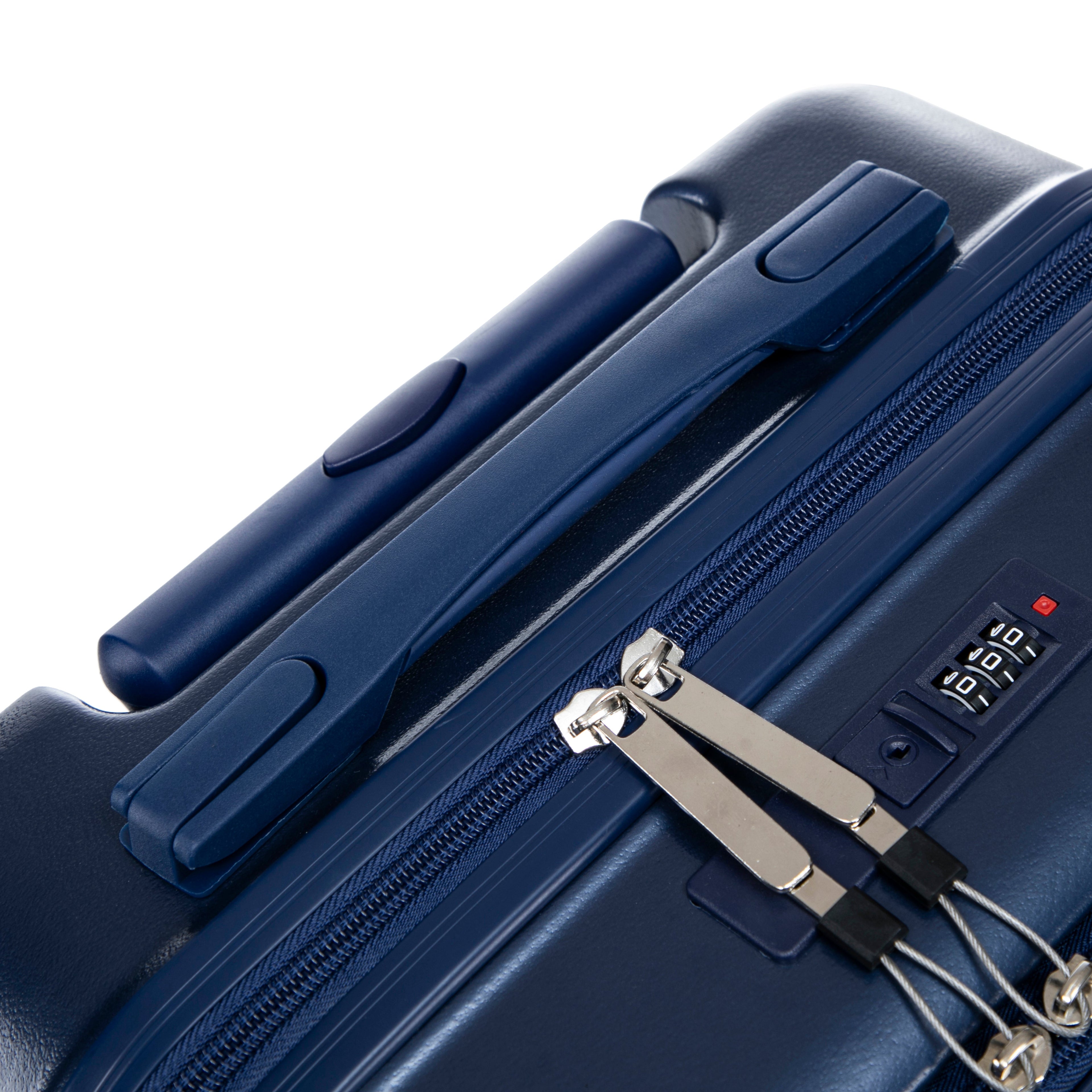 2 Piece Navy ABS Spinner Wheel Luggage Set
