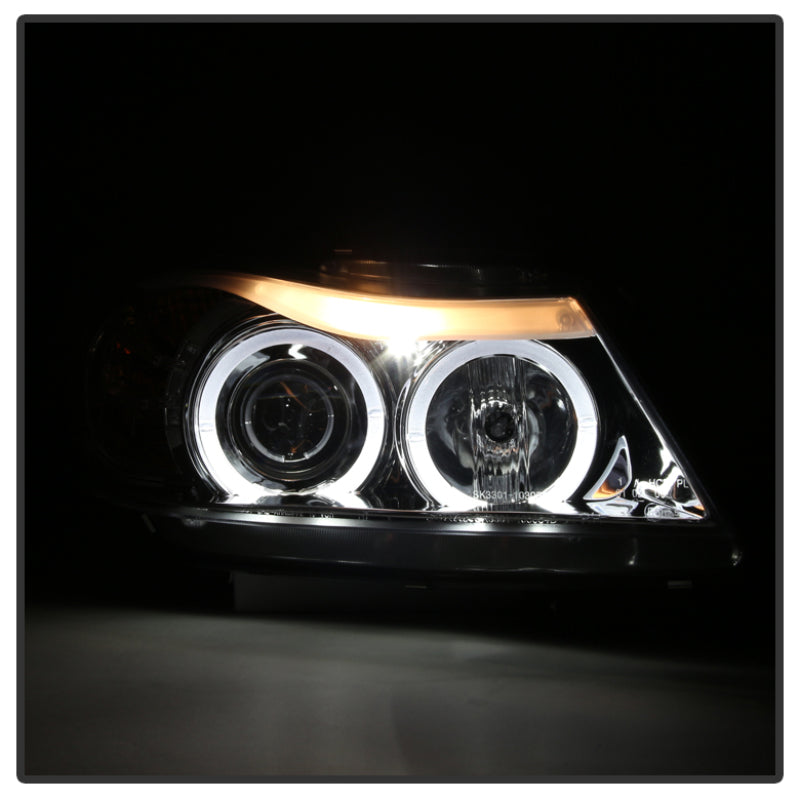 Spyder BMW E90 3-Series 06-08 Projector LED Halo Amber Reflctr Rplc Bulb Smke PRO-YD-BMWE9005-AM-SM 5009029
