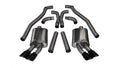 Corsa Performance 12-13 Chevrolet Camaro Coupe ZL1 6.2L V8 Black Sport Cat-Back + XO