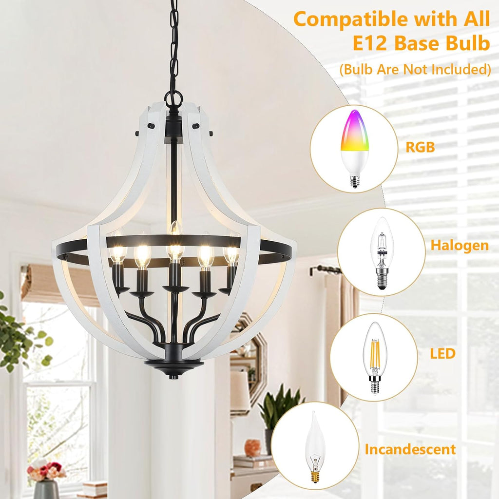 5-Light Farmhouse Chandelier