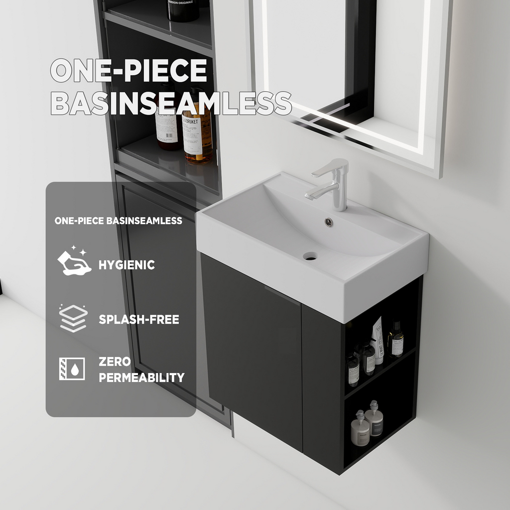 21.6" Floating Bathroom Vanity Combo