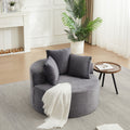 43-Inch Round Corduroy Single Sofa