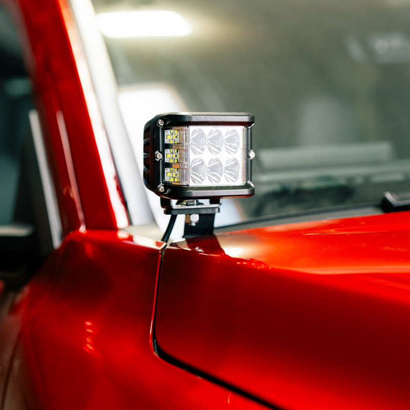 Cali Raised LED Cali Raised 2024+ Toyota Tacoma Ditch Light Bracket Kit - 2 27W Side Projecting Led Pods/Toyota Oem CR4046