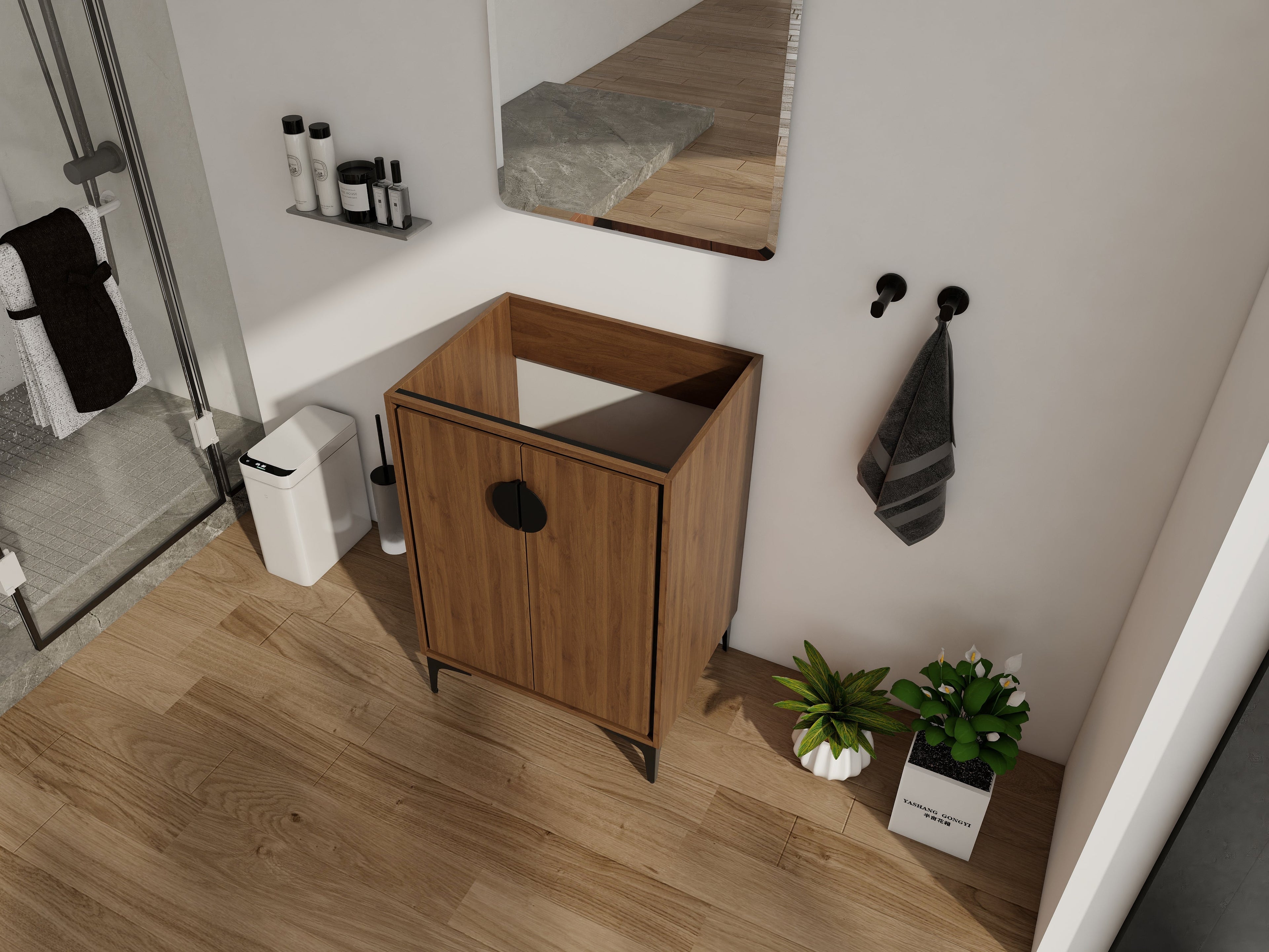 24'' Bathroom Vanity Without Top Sink