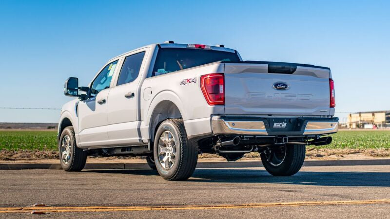 Borla F-150 2021 5.0L 4dr CC SB EC STB Lariat/KR/Platinm/LTD 3/2.25 SRE Cat-Back ATAK Black CHR Tips 140867BC