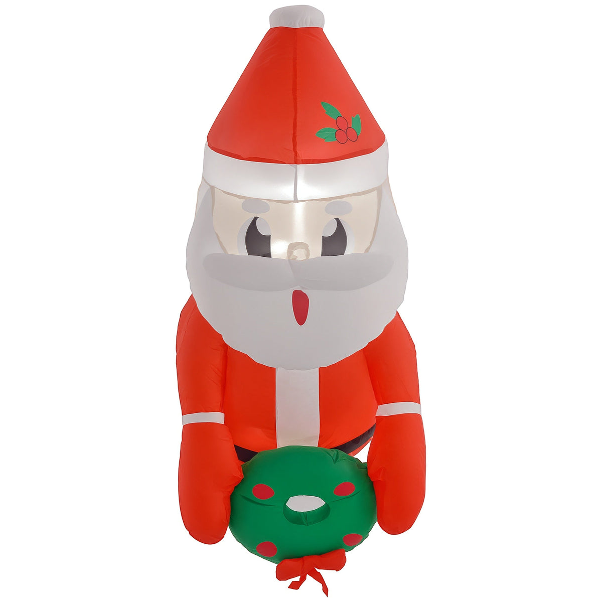 Outsunny 3.4' Christmas Inflatables Hanging Santa Claus