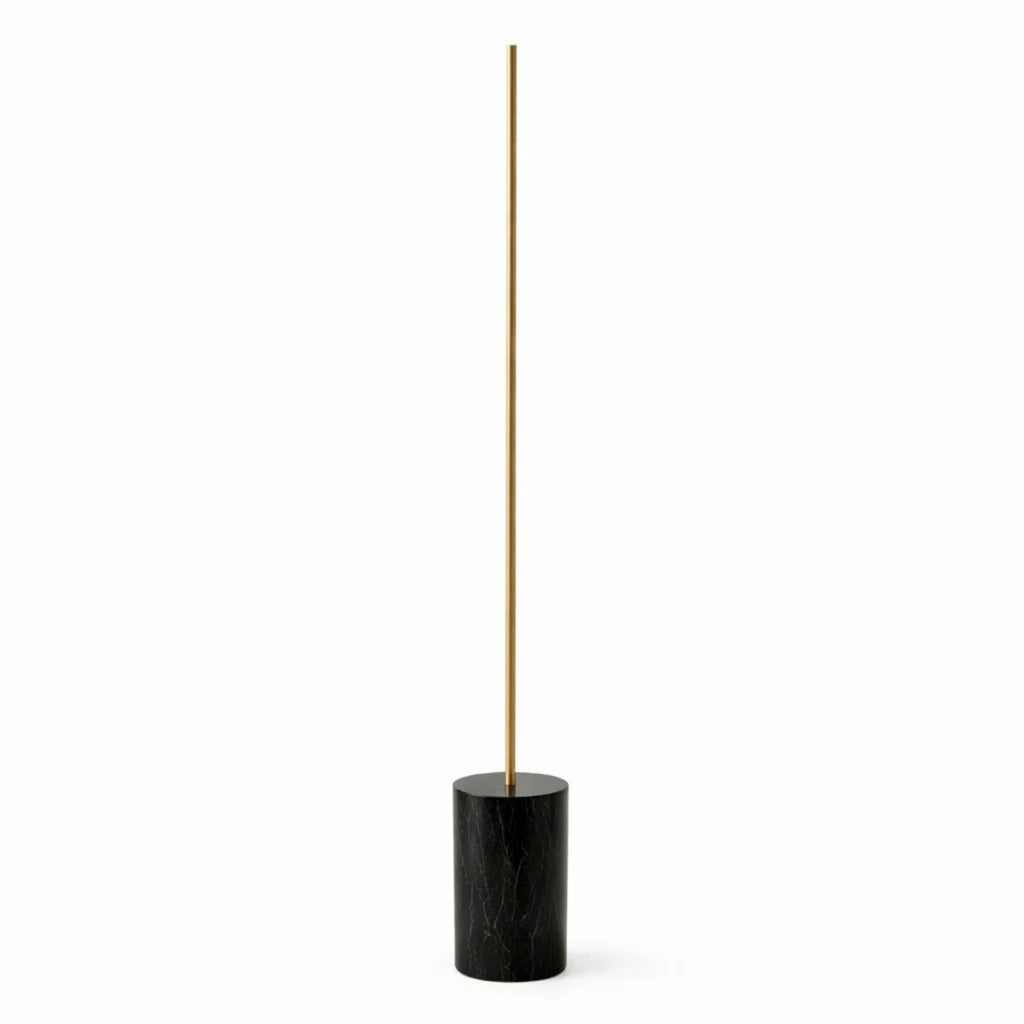 Prism Brassed Gold LED Floor Lamp