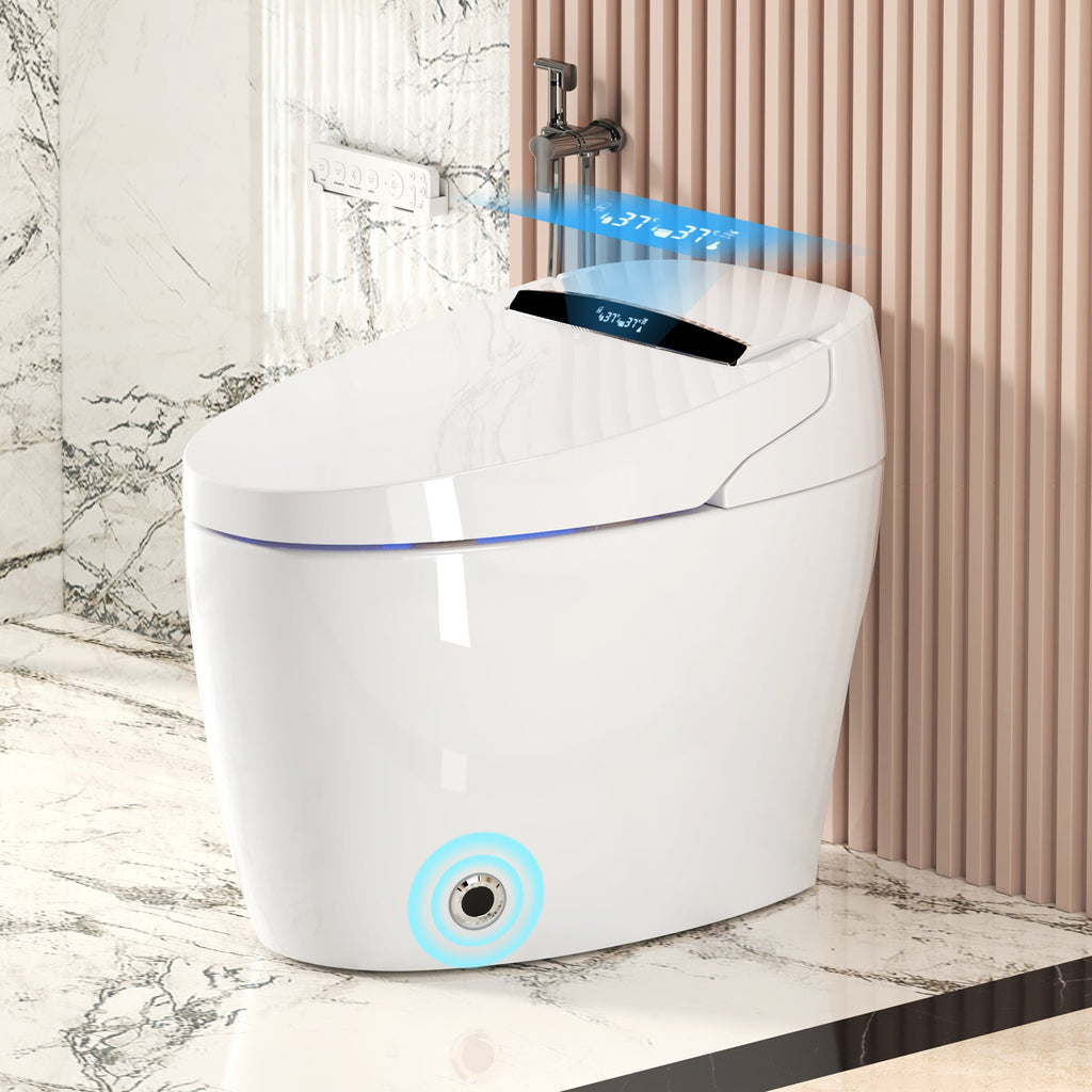 Smart Toilet with Heated Bidet Seat
