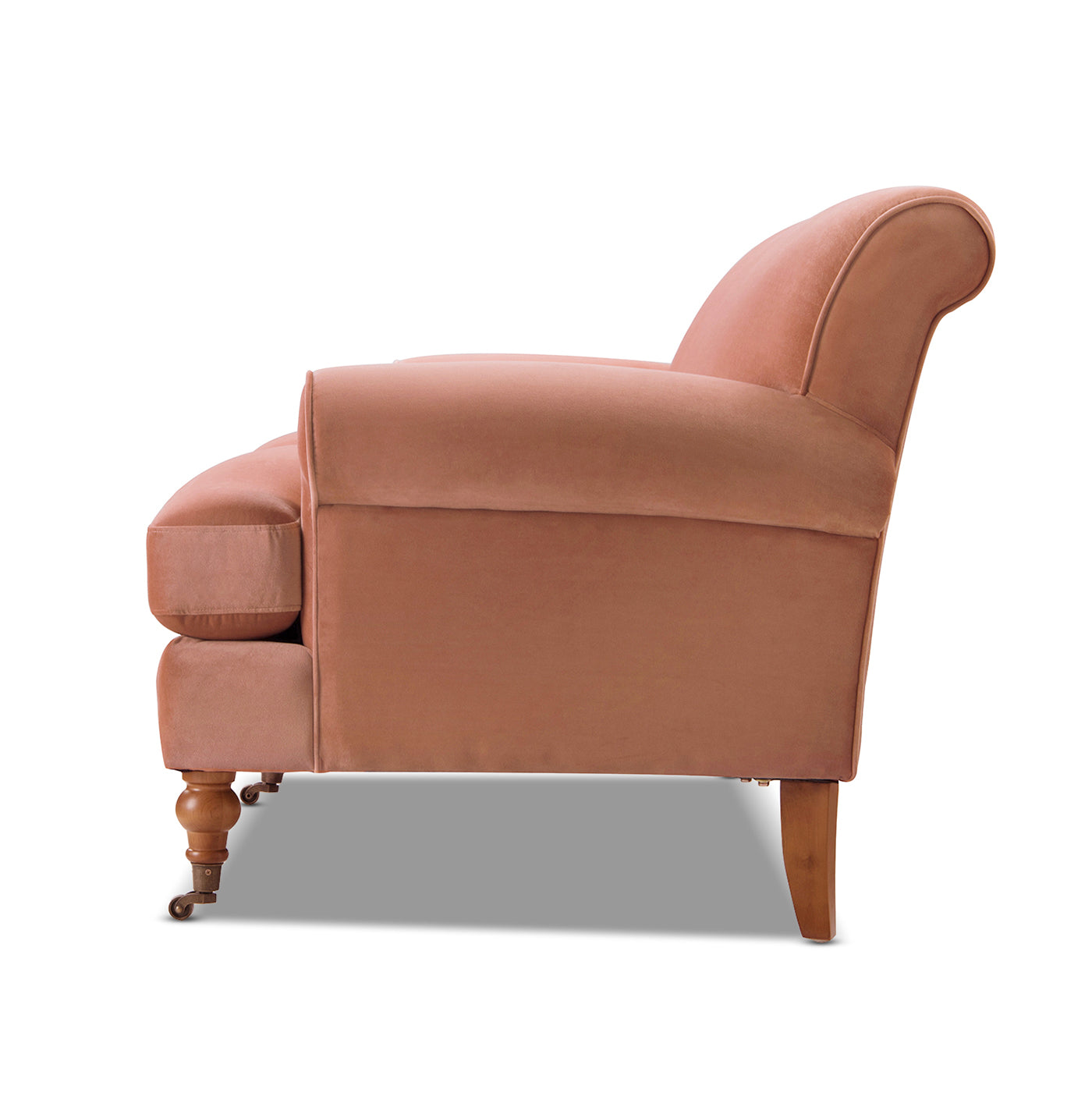 Alana Lawson Three-Cushion Tightback Sofa, Peach