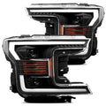 AlphaRex 18-20 Ford F-150 LUXX Style Projector Headlights Alpha Black w/Activation Light/DRL 880176 *Discontinued