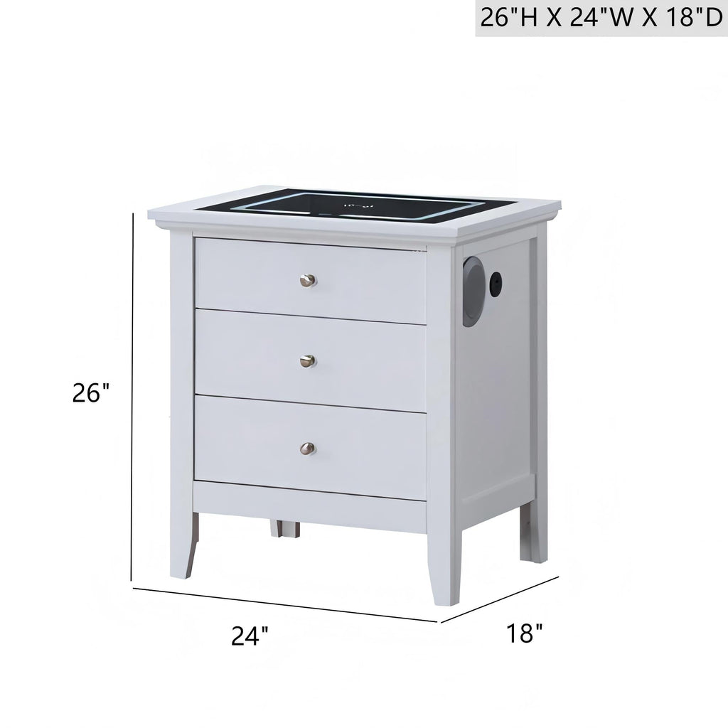 Hammond G5490-N2-SMART 3 Drawer Nightstand