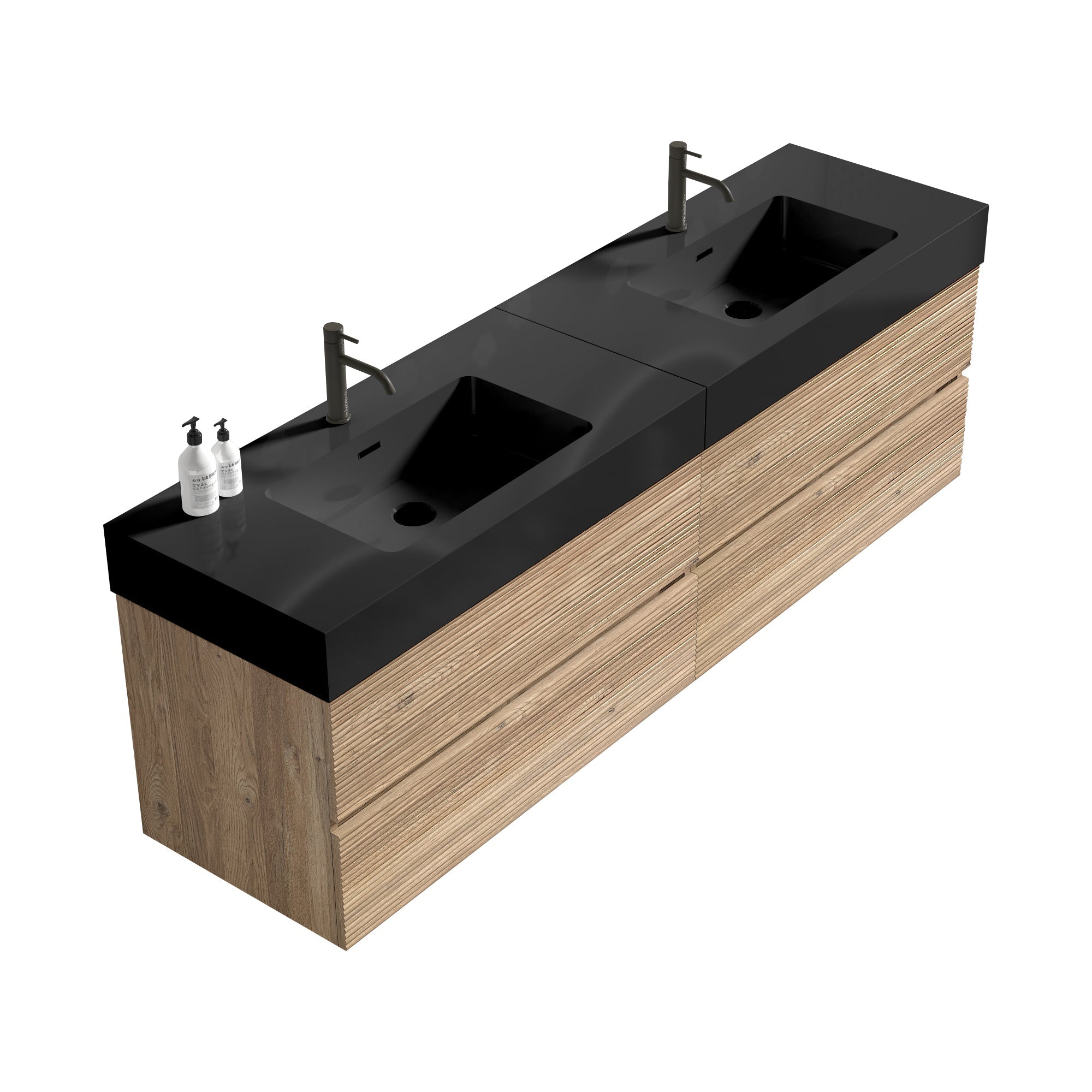 Grace 72" Mid-Century Modern Bathroom Vanity