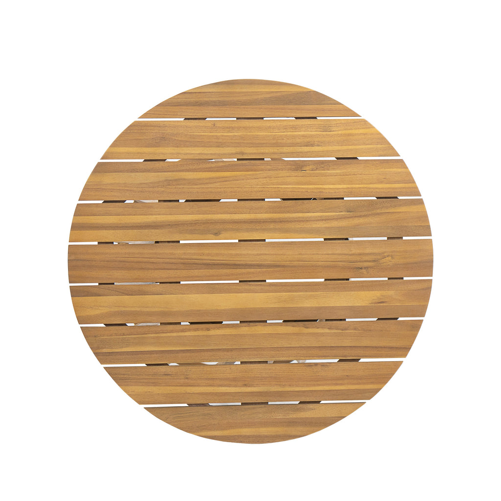 Outdoor Round Top Acacia Wood Dining Table