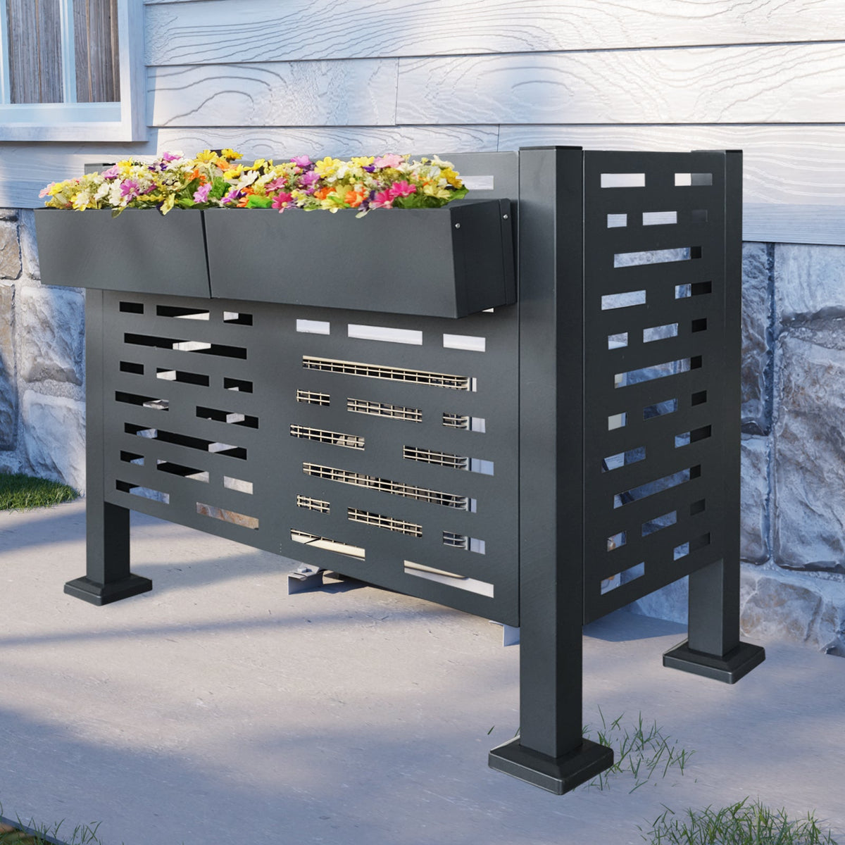 4ft x 2ft Air Conditioner Fence for Outdoor Units