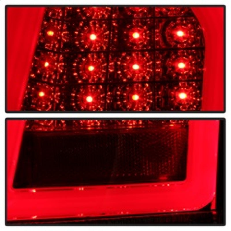 Spyder 05-07 Chrysler 3000C Verison 2 Light Bar LED Tail Lights - Red Clear (ALT-YD-C305V2-LED-RC) 5083364