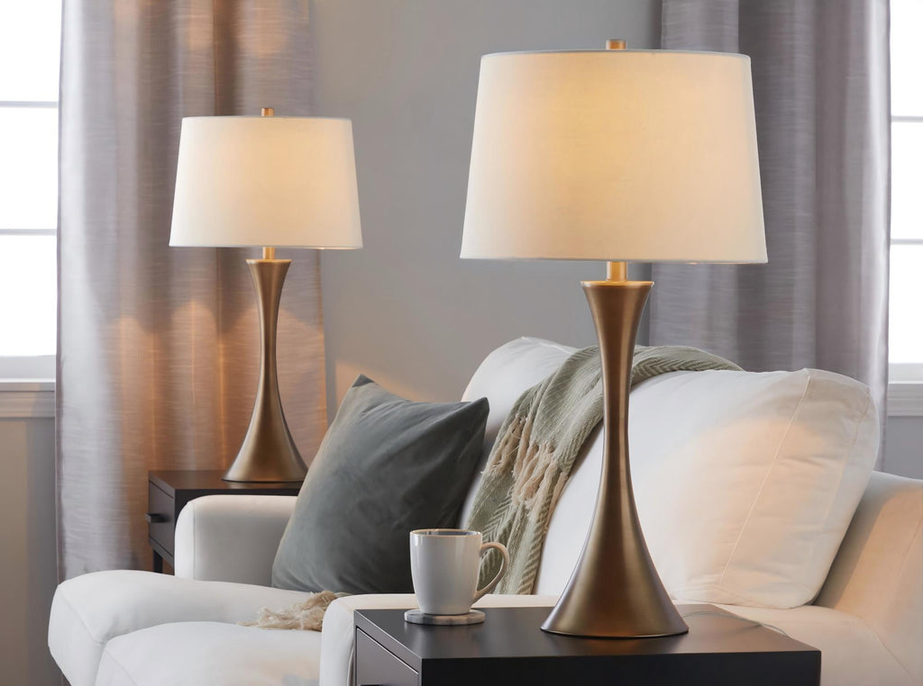 29" Contemporary Metal Table Lamp