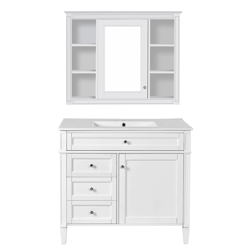36" Bathroom Vanity with Medicine Cabinet