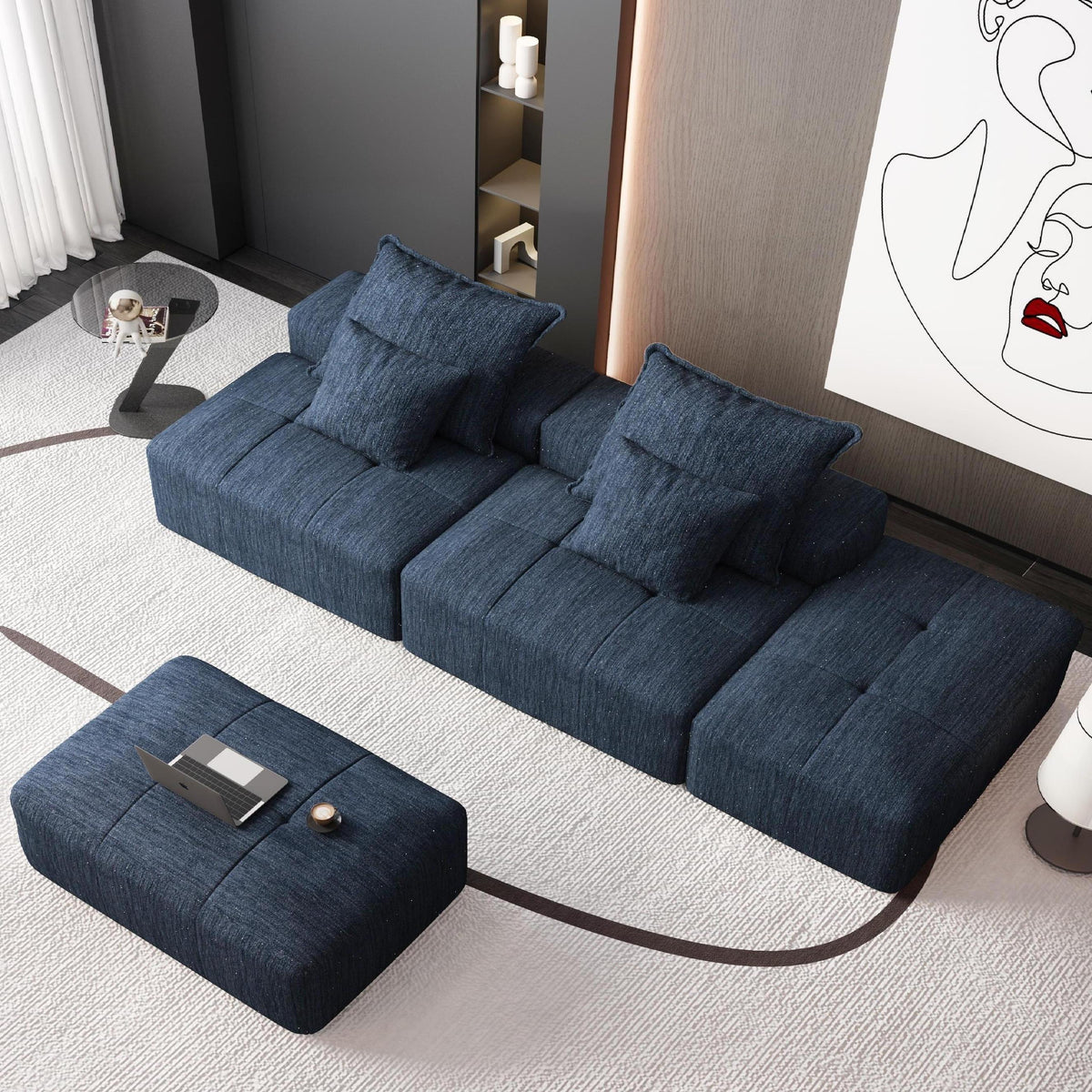 Modern Oversized Modular Sectional Sofa