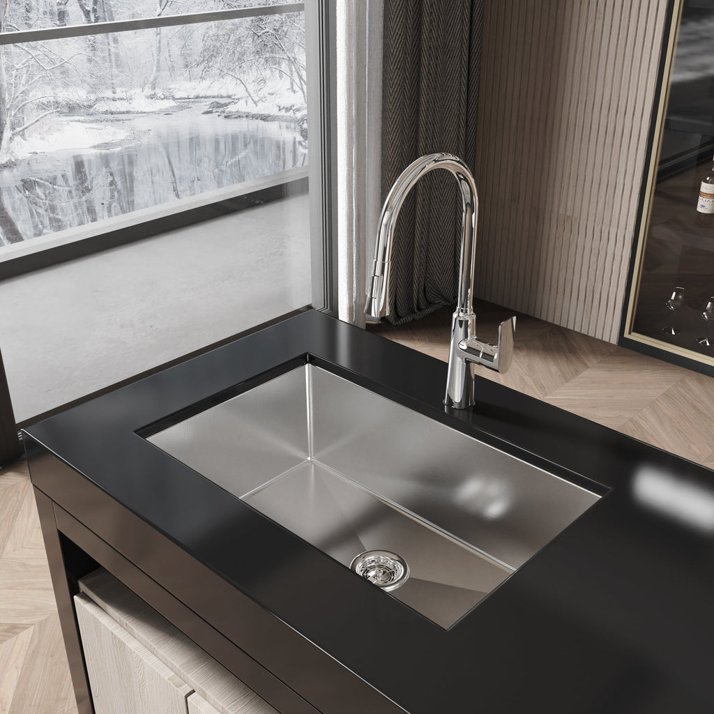 Stainless Steel Kitchen Sink, 30"x19" Drop In Single Bowl