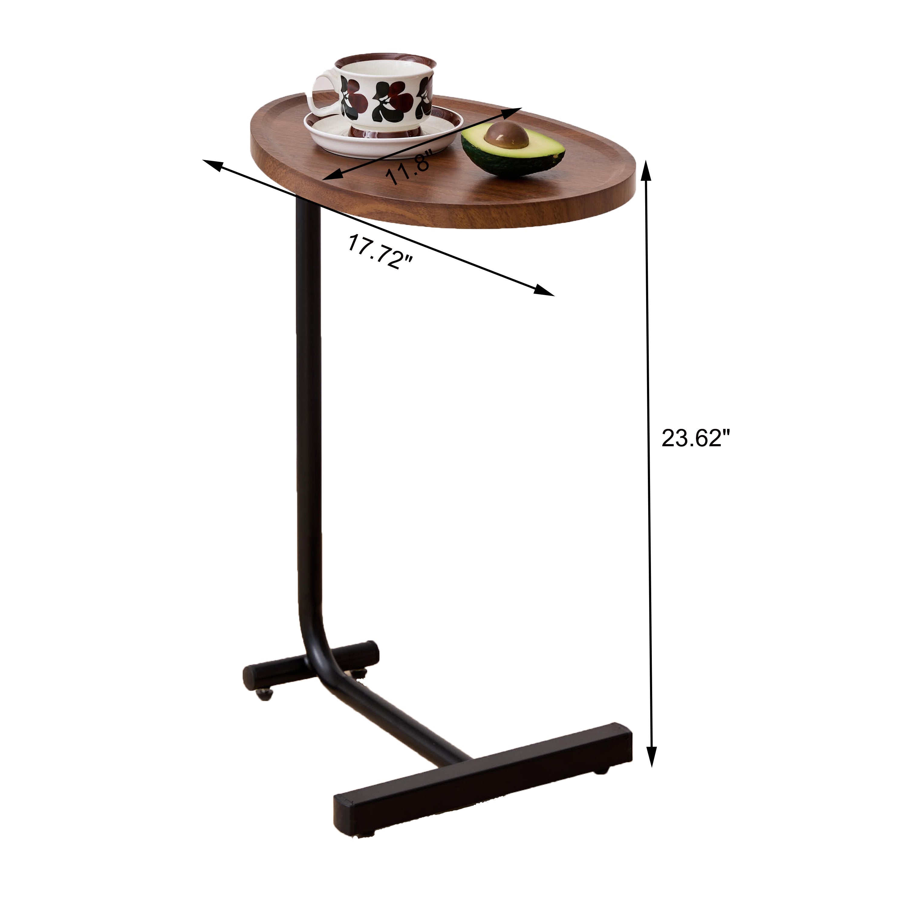 2-Piece C-Shaped Side Table Set