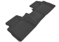 3D MAXpider 2008-2013 Nissan Rogue Kagu 2nd Row Floormats - Black L1NS02921509
