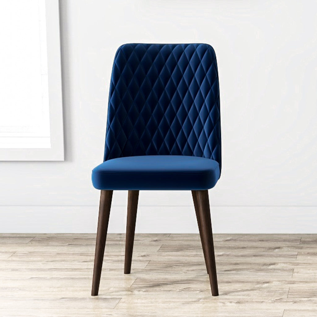 Katie Mid-Century Modern Velvet Dining Chair Set of 2
