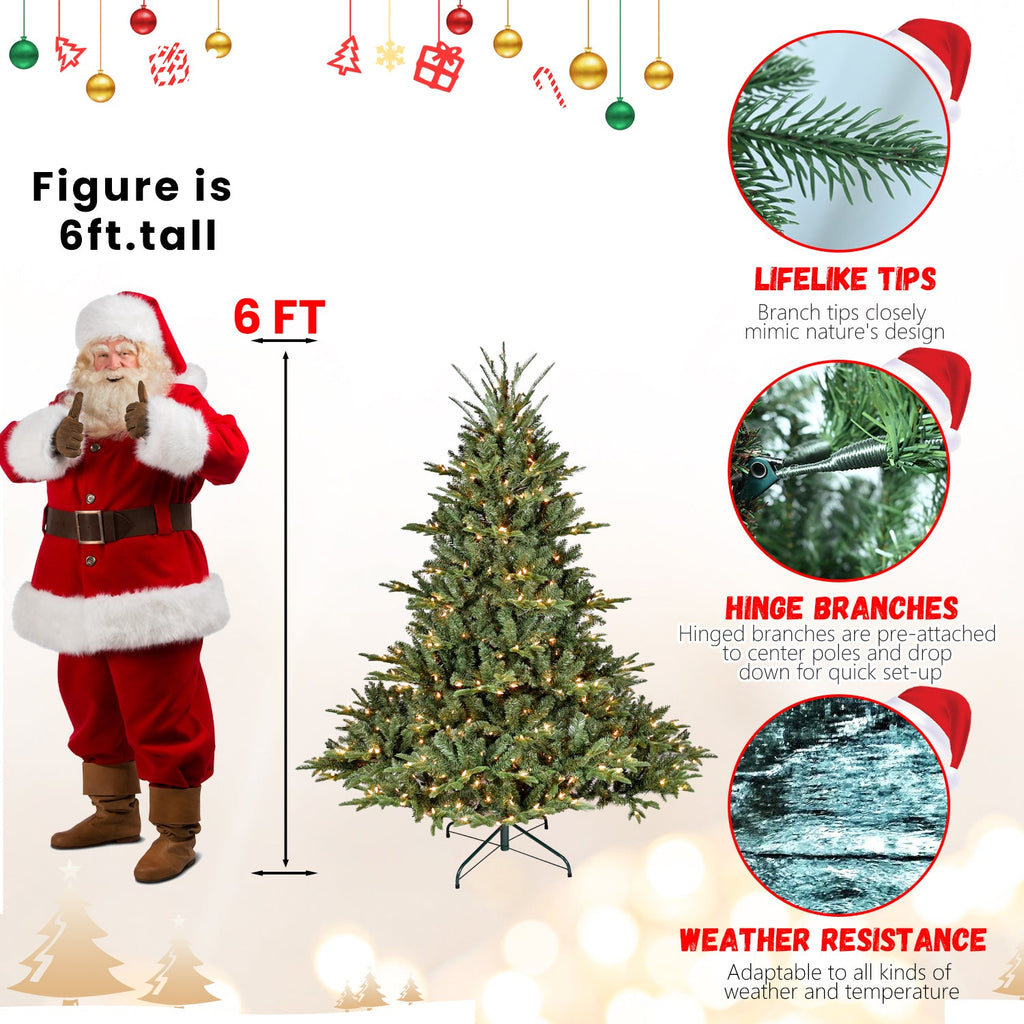 5FT Full-Shape Christmas Tree with 350 UL Lights