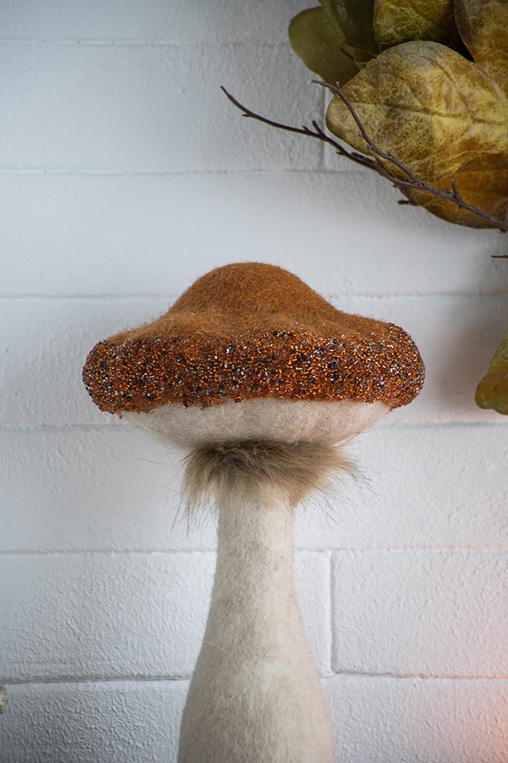 Farmhouse Mushroom Figurines - Set of 2