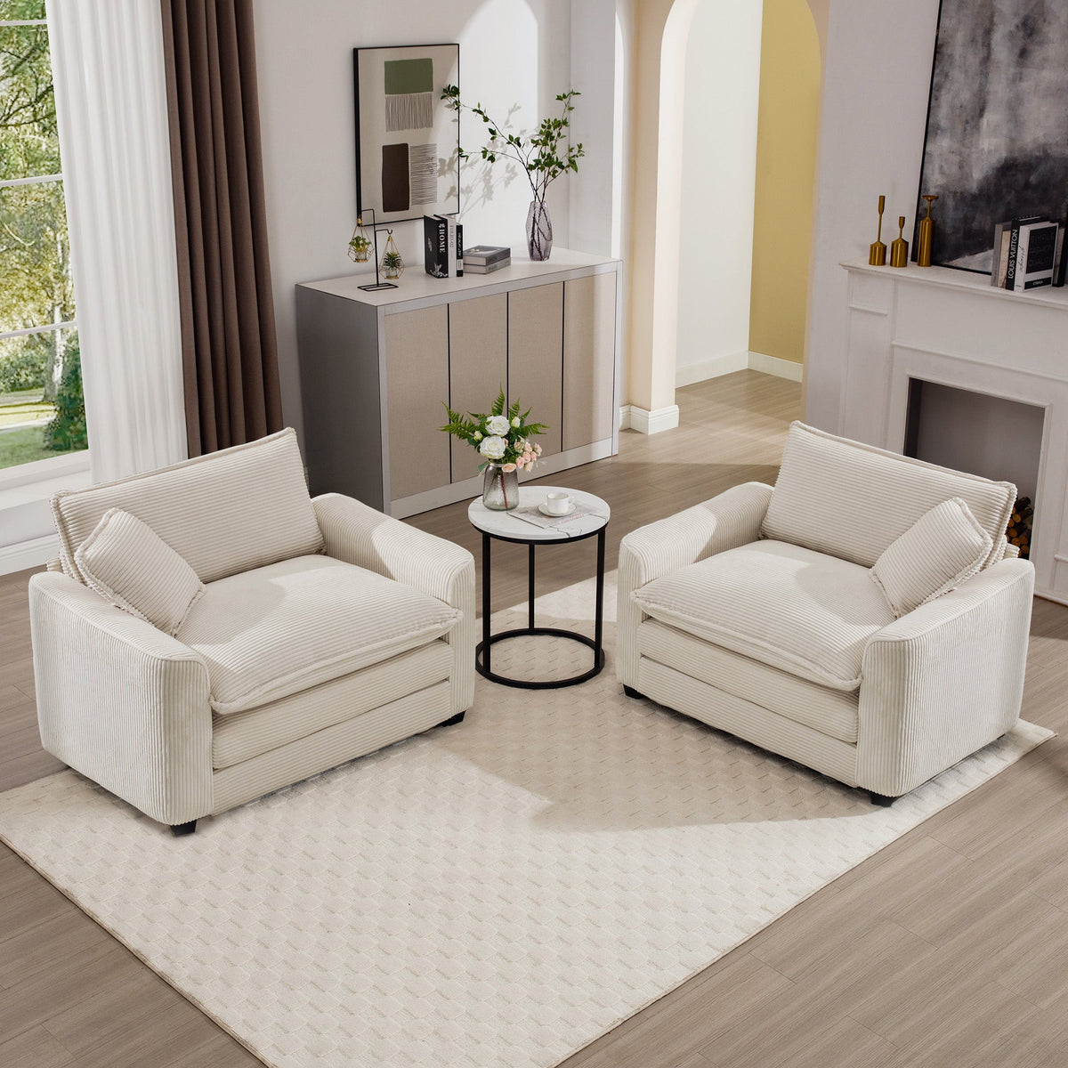 Luxurious and Sophisticated Deep Seated Sofa Set