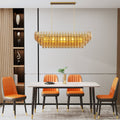 Modern Chandeliers for Dining Room, 54" Large Rectangle