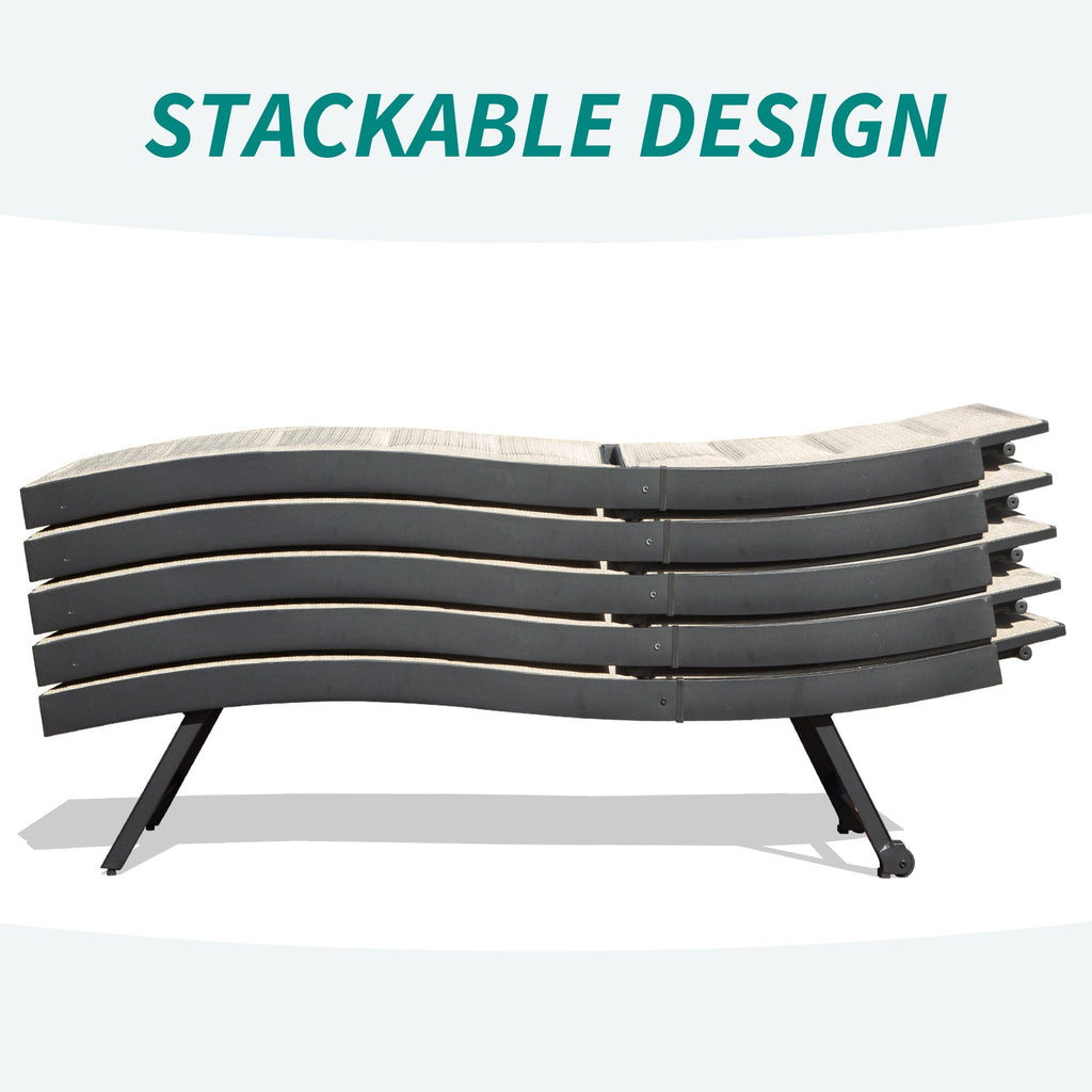 Patio Chaise Lounge Set of 2
