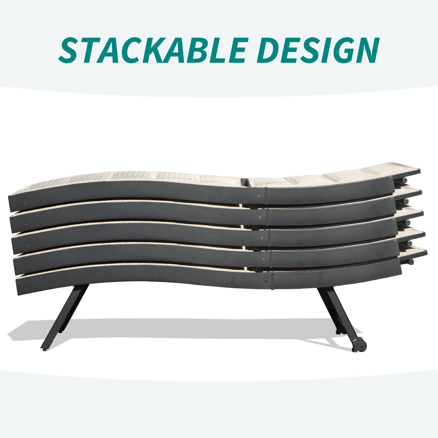 Patio Chaise Lounge Set of 2