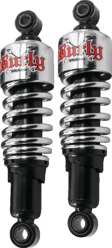 Burly Brand Shocks 10.5in Dyna - Chrome B28-1202