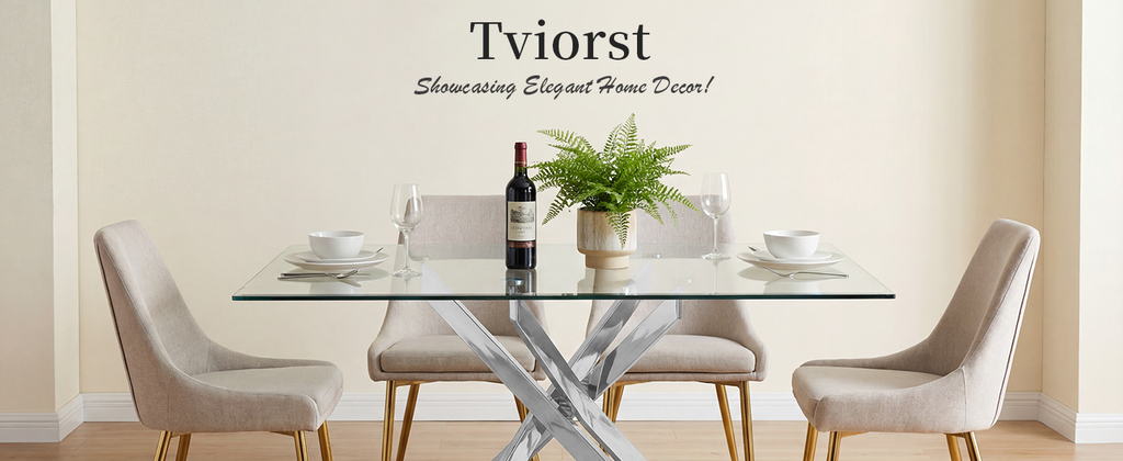 Modern Rectangular Glass Table