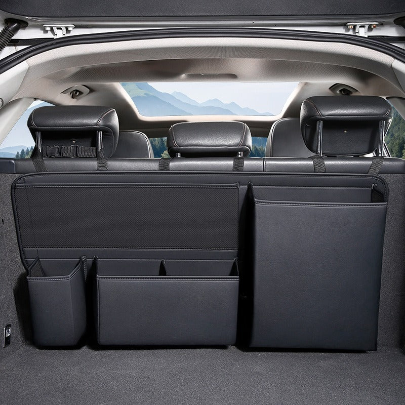 Universal Car Trunk Rear Storage Bag Organizer Box Multifunctional Large Capacity Horizontal Car Multi-Purpose Storage Box