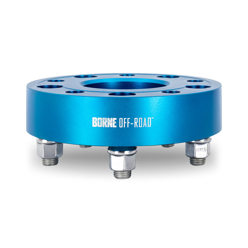 Borne Off-Road Wheel Spacers - 5x127 - 71.6 - 38.1mm - M14 - Blue BNWS-003-381BL