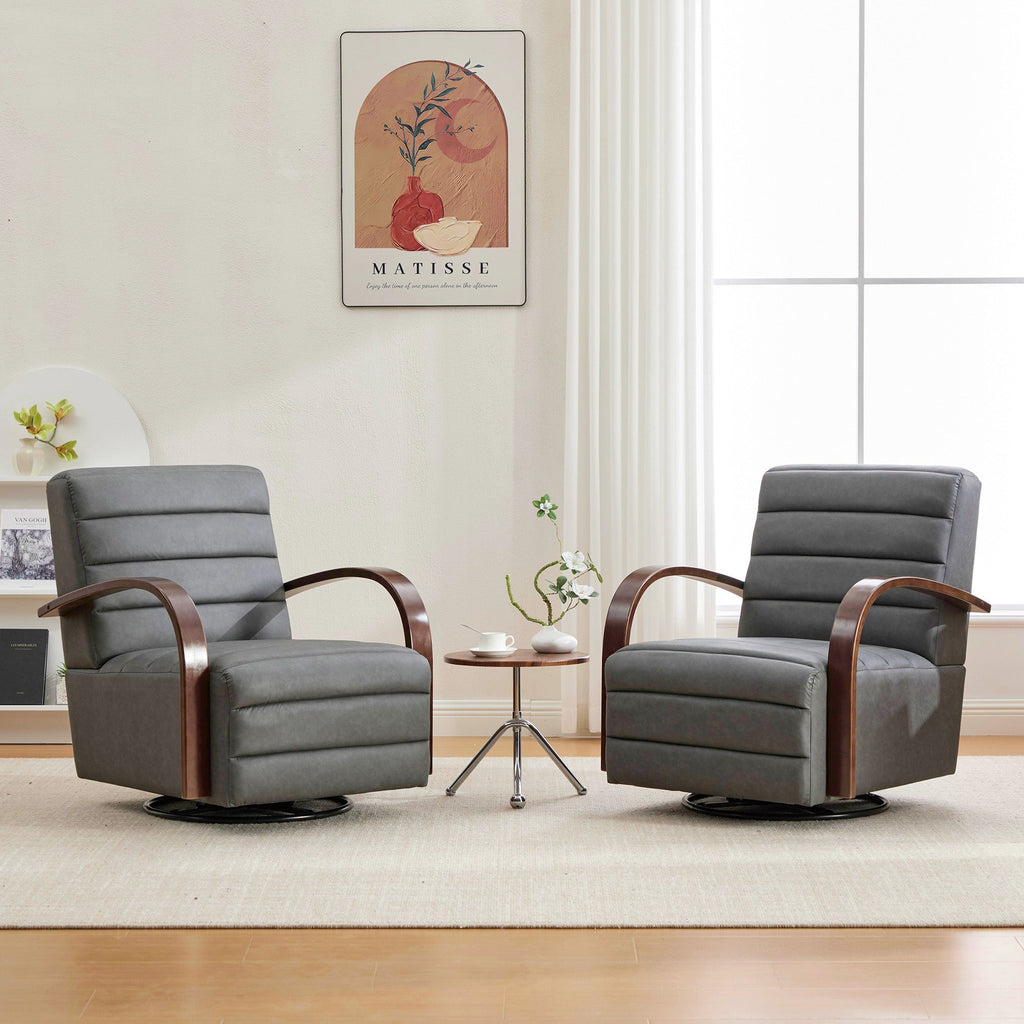 30.7" Modern Upholstered 360° Swivel Accent Chair
