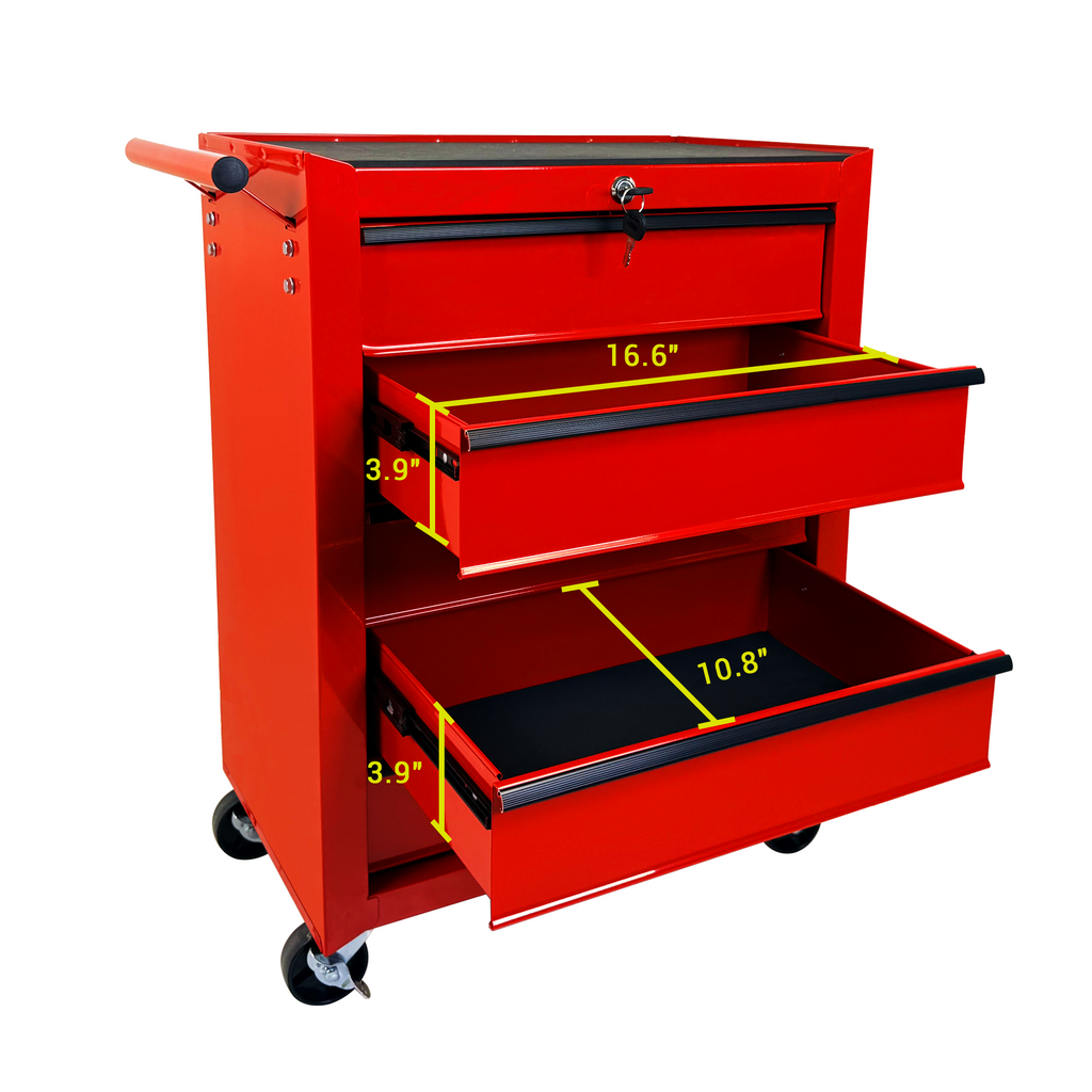 Rolling Metal Tool Chest with 5 Drawers