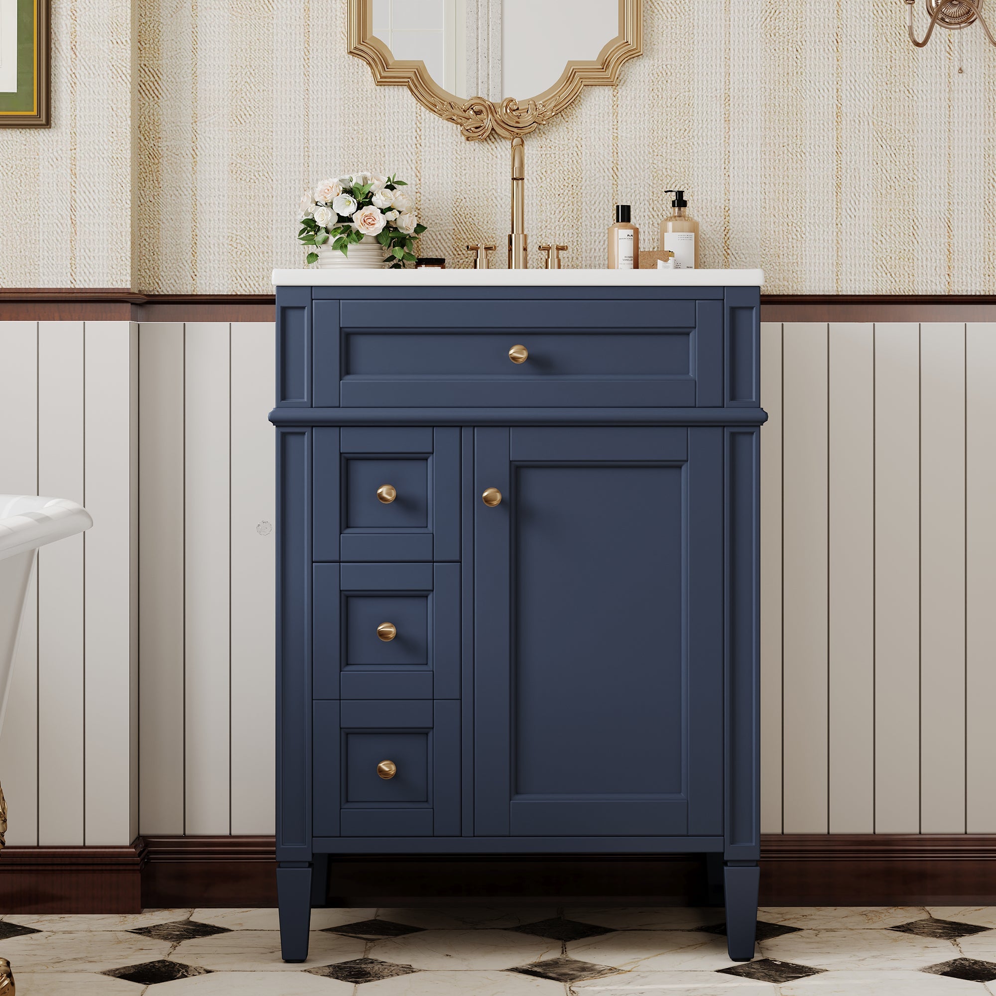 24'' Bathroom Vanity with Top Sink