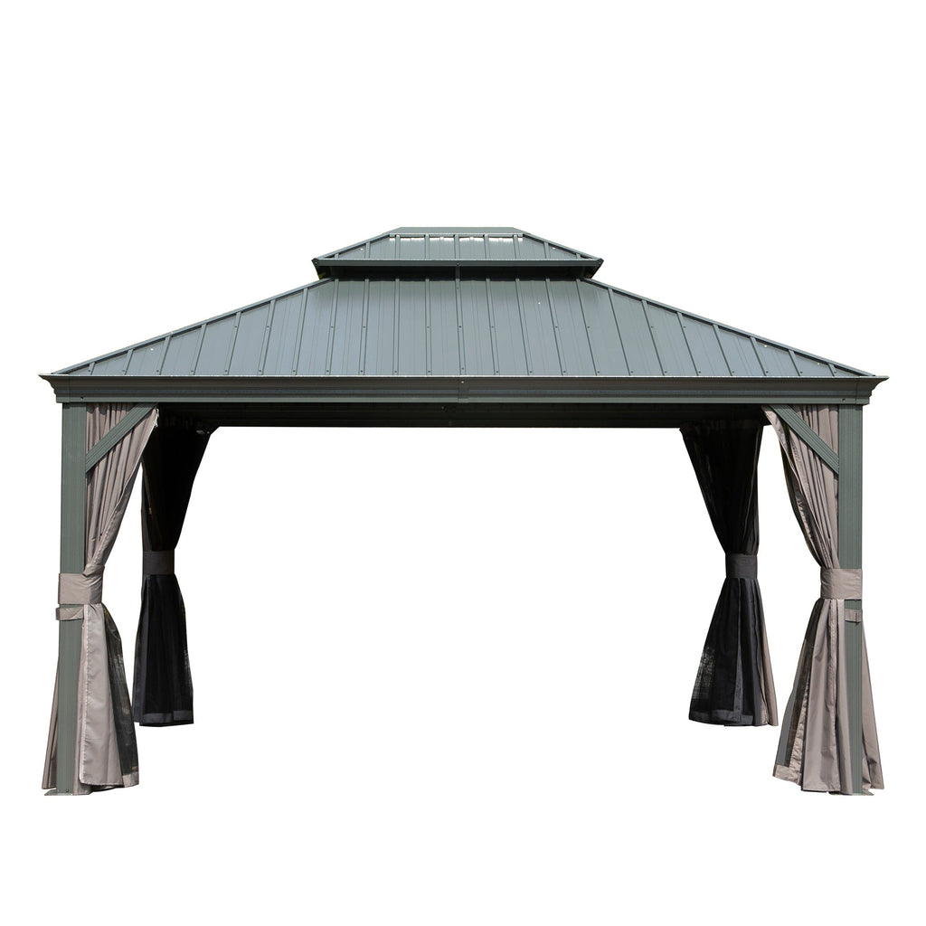 10' x 12' Hardtop Gazebo Outdoor Metal Gazebo