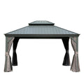 10' x 12' Hardtop Gazebo Outdoor Metal Gazebo