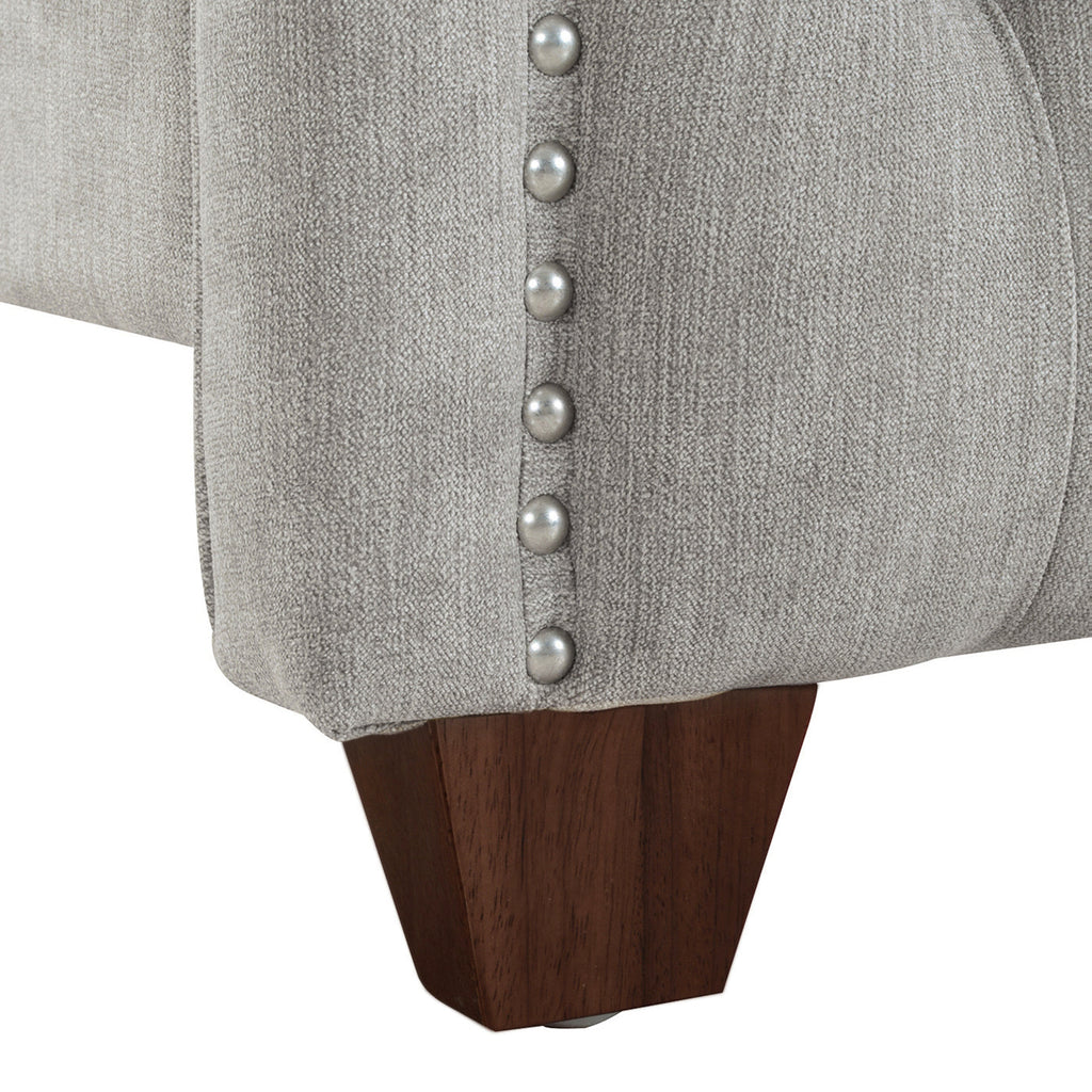 Marcella Upholstered Shelter Headboard Bed Set, King