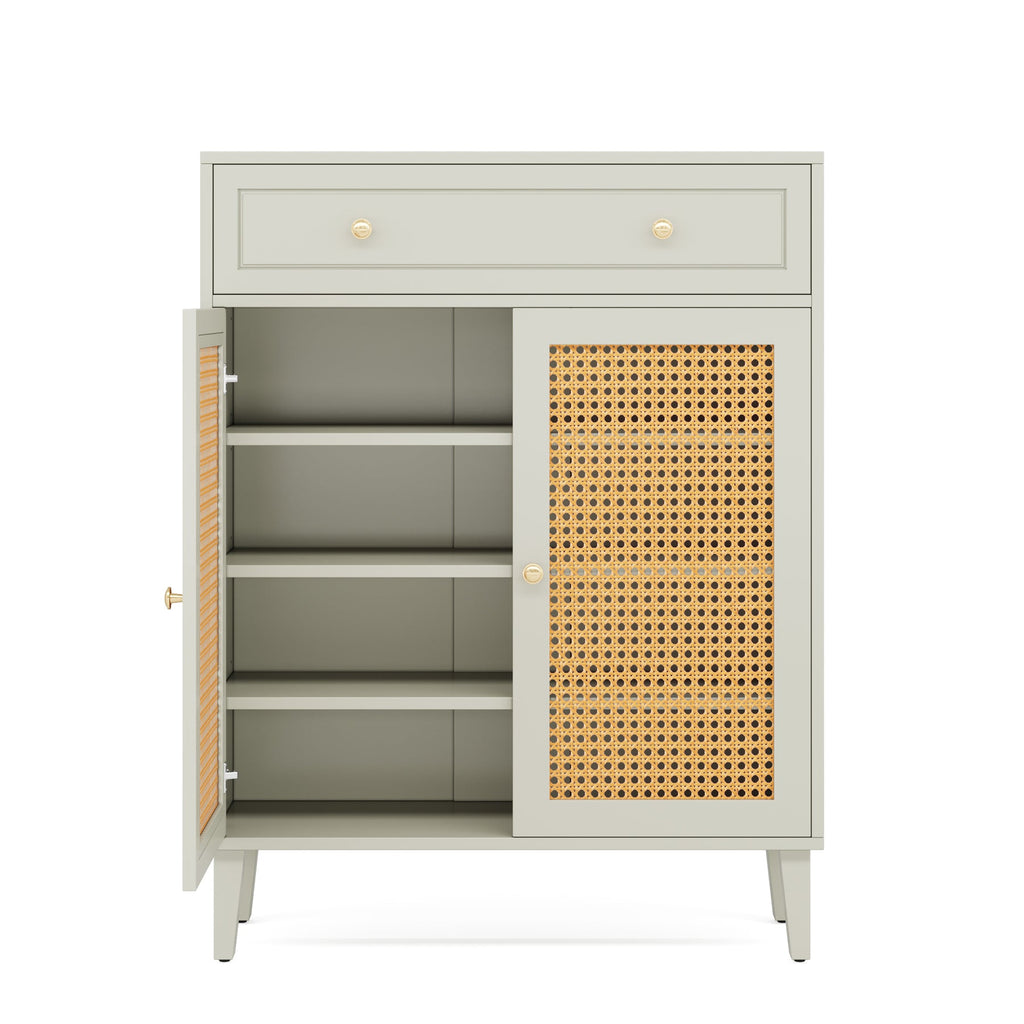 31.49” Mint Green Shoe Cabinet