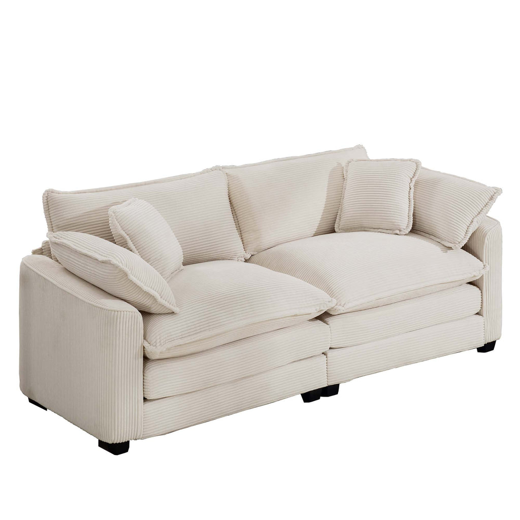 Modern Fabric Living Room Sofa 2 Seater
