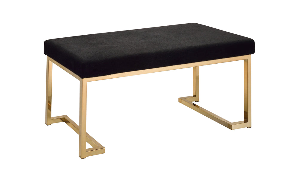 Boice Faux Fur Bench