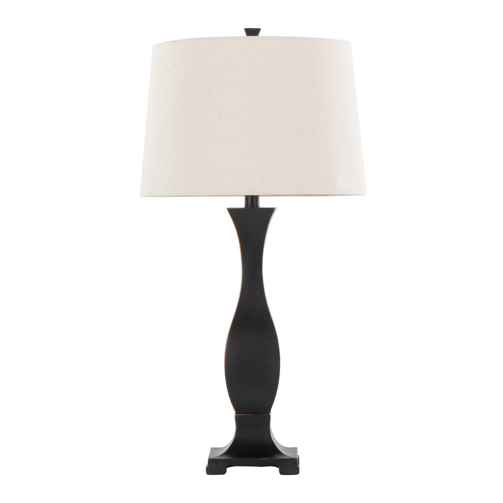 29" Contemporary Polyresin Table Lamp in Oil Rubbed Bronze