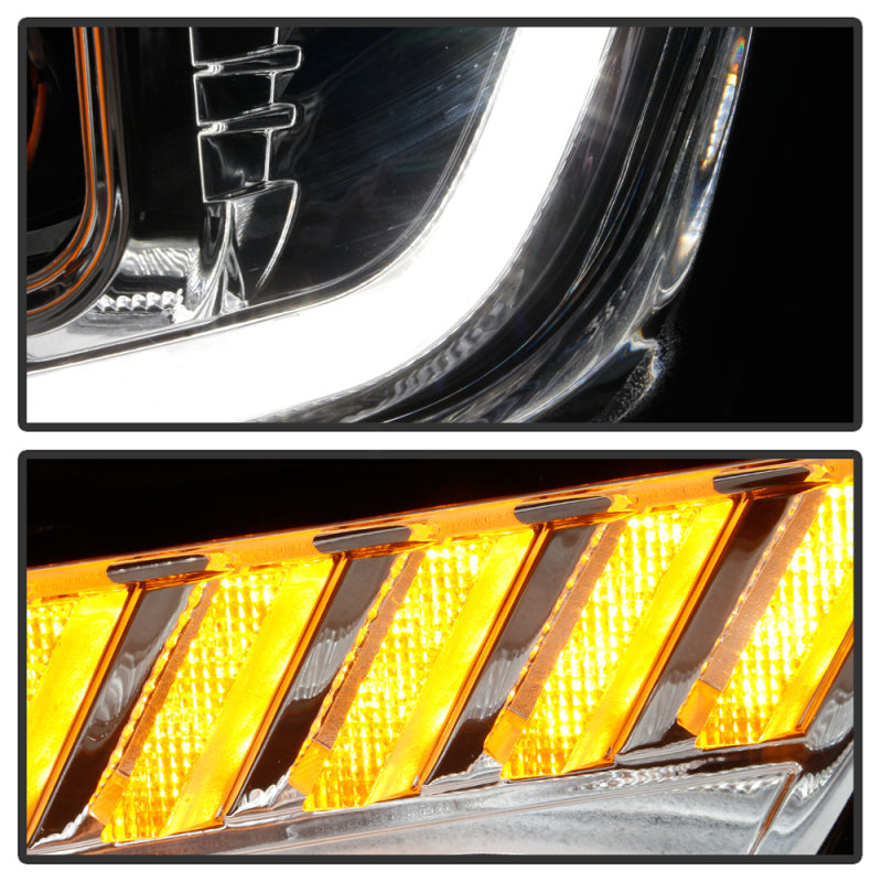 Spyder Chevy Camaro 16-18 (Do Not Fit Halogen) Projector Headlights Chrome PRO-YD-CCAM16HIDSI-SEQ-C 5087386