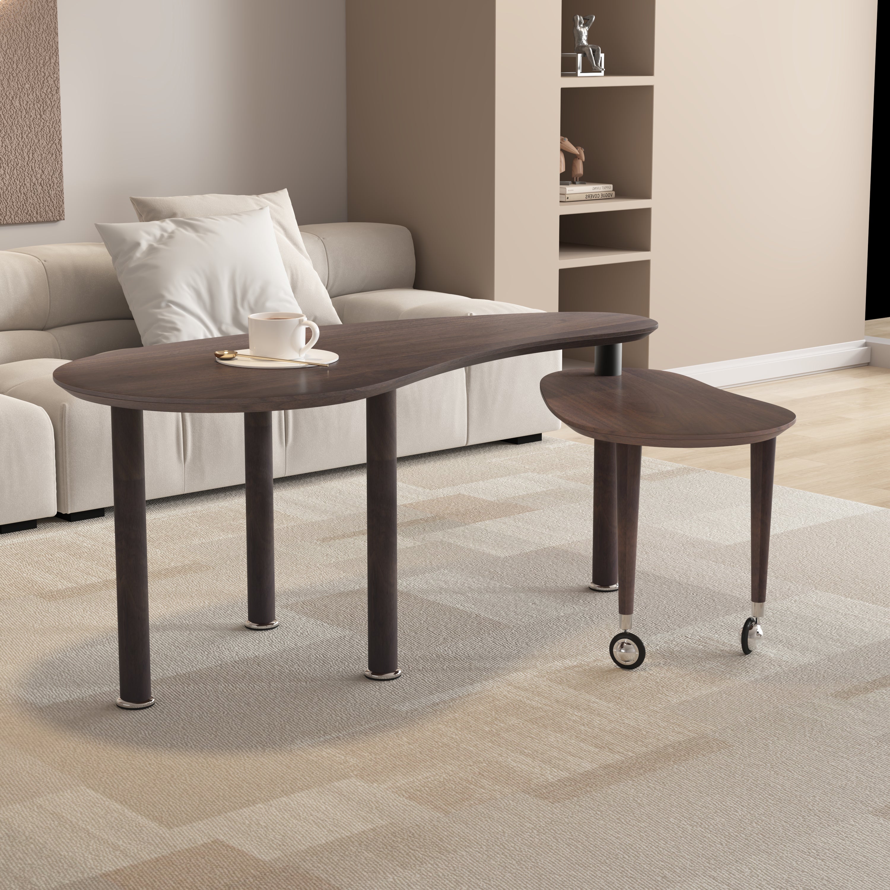 360 Degree Rotatable Coffee Table