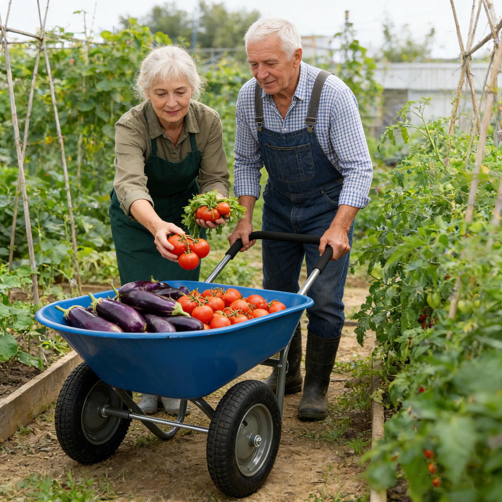 Two-Wheeled Wheel Barrow Trolley